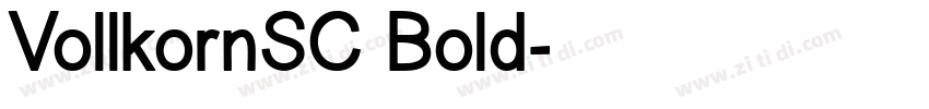 VollkornSC Bold字体转换